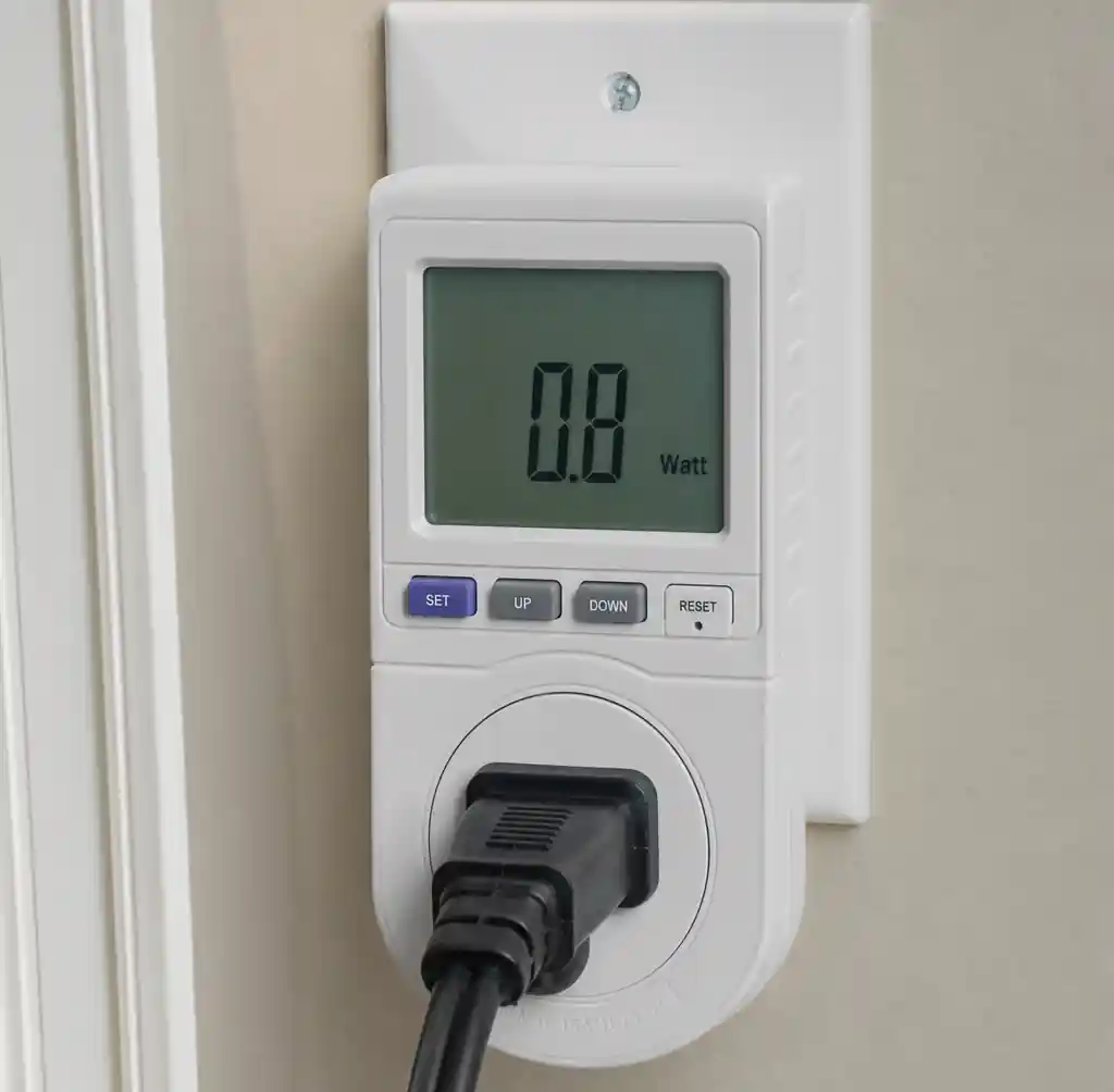 Electric Meter Showing Scooter Charging Cost