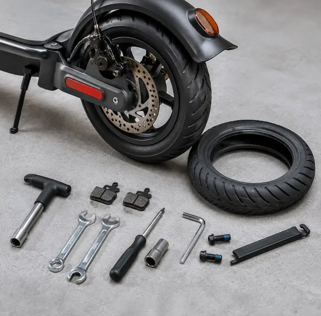 Electric Scooter Maintenance Tools and Parts