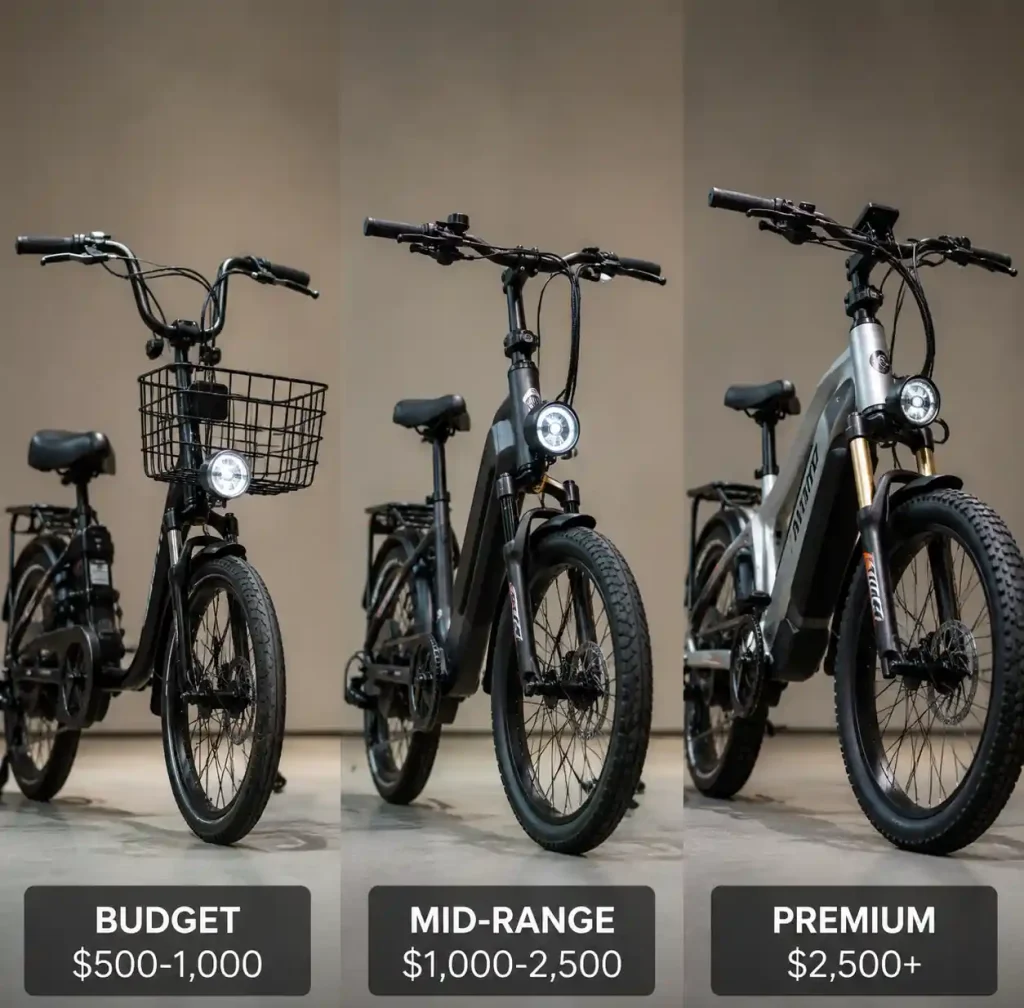 Electric Bicycles at Different Price Points Budget to Premium