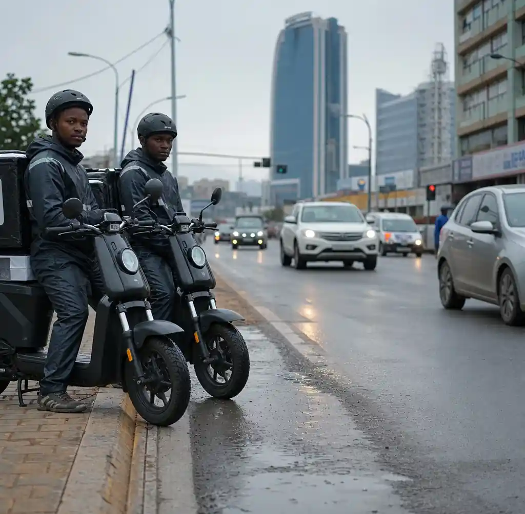 Delivery Fleet Using Electric Scooters in African City